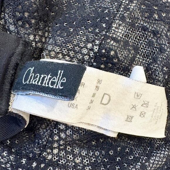 Chantelle C15710 Womens Lace Underwire Bra Size 34D Black - Picture 4 of 5